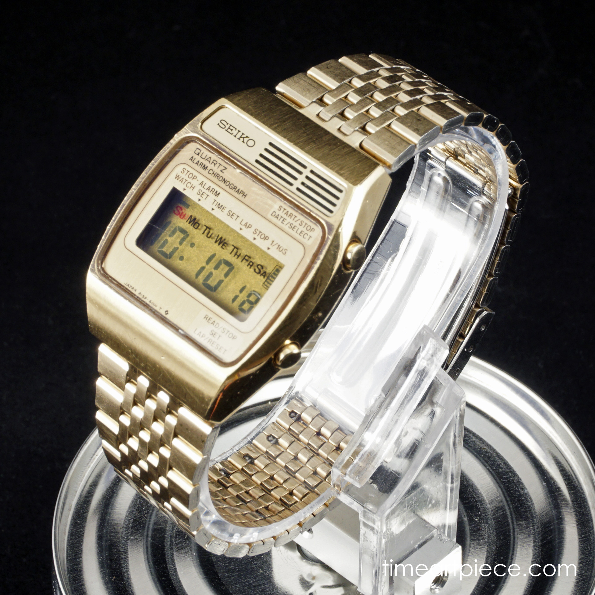 Seiko gold digital watch on sale